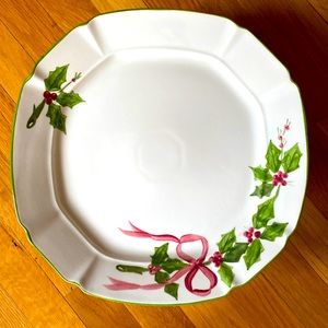 Beautiful N.S. Gustin Christmas Platter - Rare Find